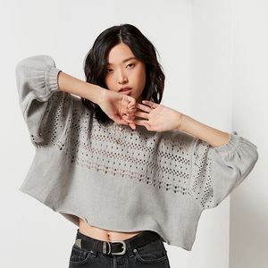 UO Rachel Pointelle Pullover Sweater